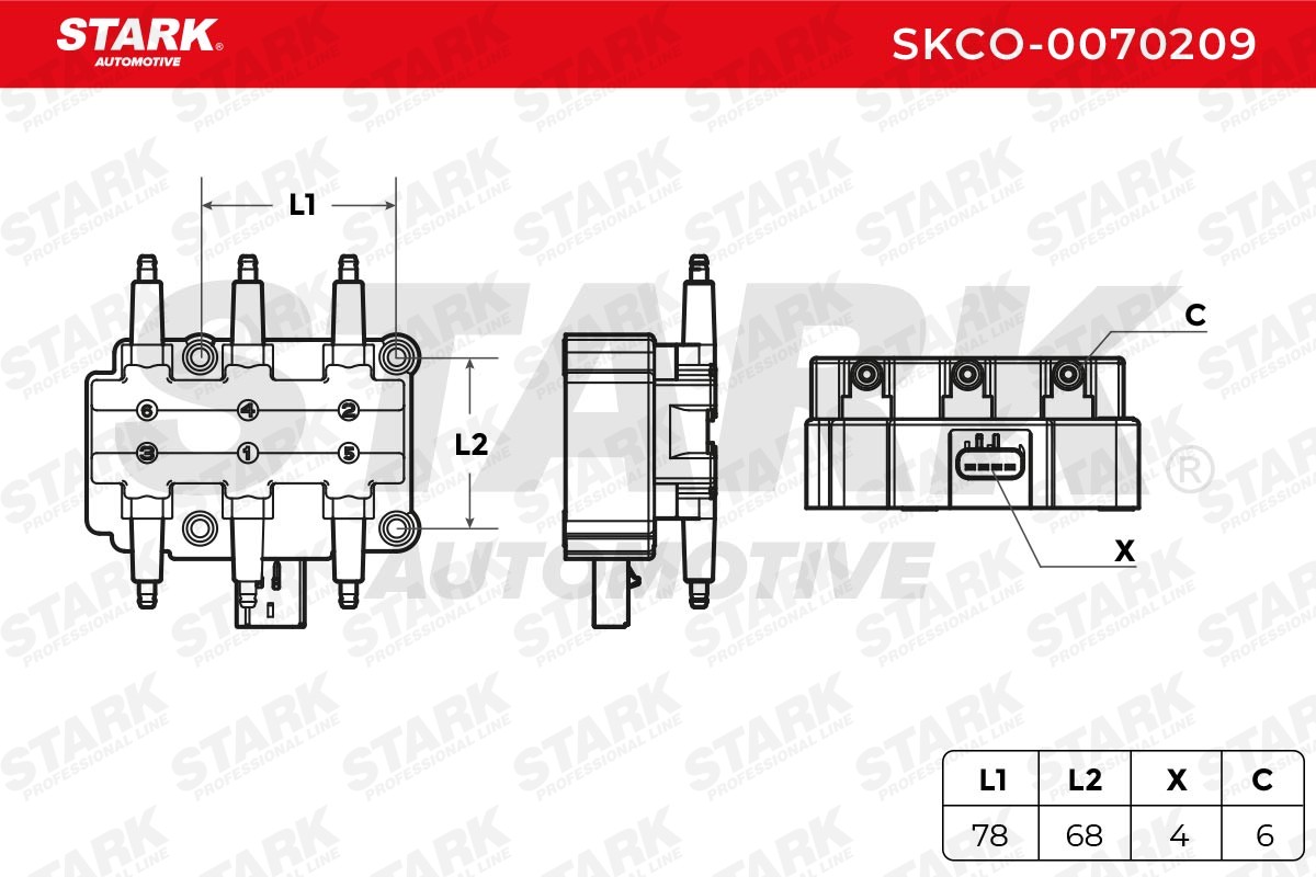 STARK Ignition coil Article number: SKCO-0070209 cheaply
