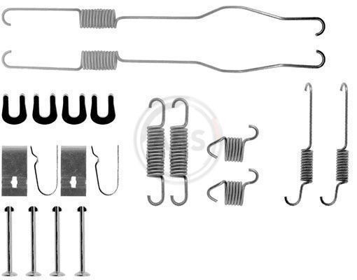 A.B.S. 0694Q Accessory Kit, brake shoes FOURTRAK 2.8 TD (F70, F75, F80, F85) 102 PS Diesel 1998