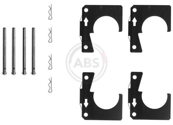A.B.S. 0914Q Lisakomplekt, ketaspiduriklotsid FOUR FOUR 1.6 90 HP Bensiin