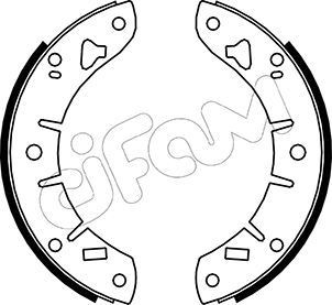 CIFAM Brake Shoe Set Article number: 153-007 cheaply