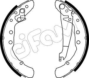 CIFAM Brake Shoe Set Article number: 153-009 cheaply