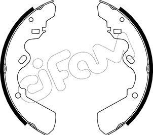 CIFAM Brake Shoe Set Article number: 153-190 cheaply