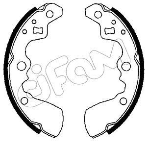 CIFAM Brake Shoe Set Article number: 153-398 cheaply
