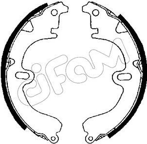 CIFAM Brake Shoe Set Article number: 153-417 cheaply