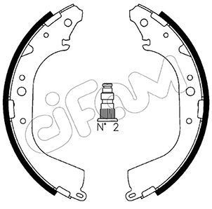 CIFAM Brake Shoe Set Article number: 153-421 cheaply
