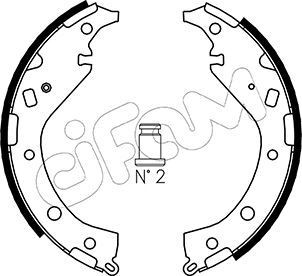CIFAM Brake Shoe Set Article number: 153-437 cheaply