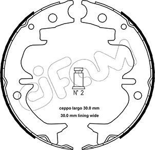CIFAM Handbrake shoes Article number: 153-442 cheaply