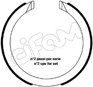 CIFAM Handbrake shoes Article number: 153-483 cheaply