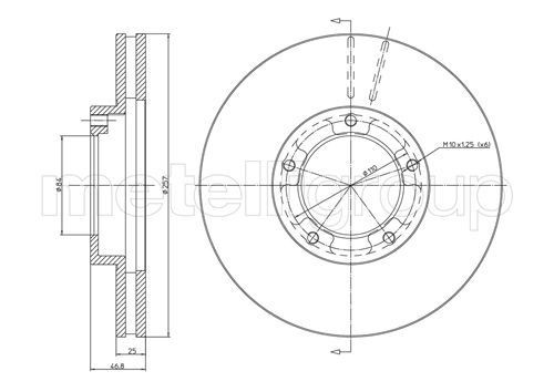 CIFAM Brake disc Article number: 800-716 cheaply