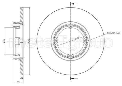 CIFAM Brake disc Article number: 800-756 cheaply