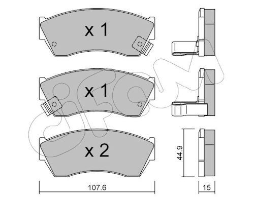 CIFAM Brake pad set Article number: 822-168-0 cheaply
