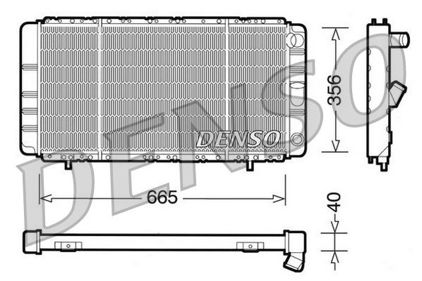 DENSO Radiaator, mootorijahutus Artikli number: DRM23021 soodsalt