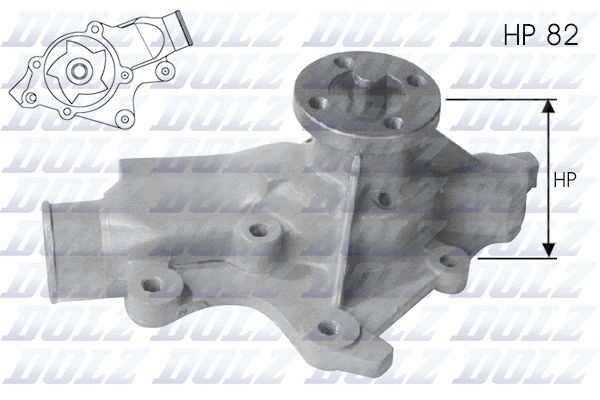 DOLZ Water pump Article number: J201 cheaply