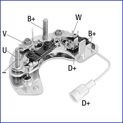 HITACHI Rectifier, alternator Article number: 139620 cheaply