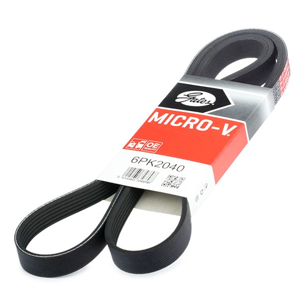 GATES Serpentine belt Article number: 6PK2040 cheaply