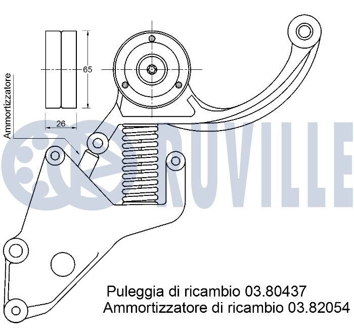RUVILLE Engine mount Article number: 325013 cheaply