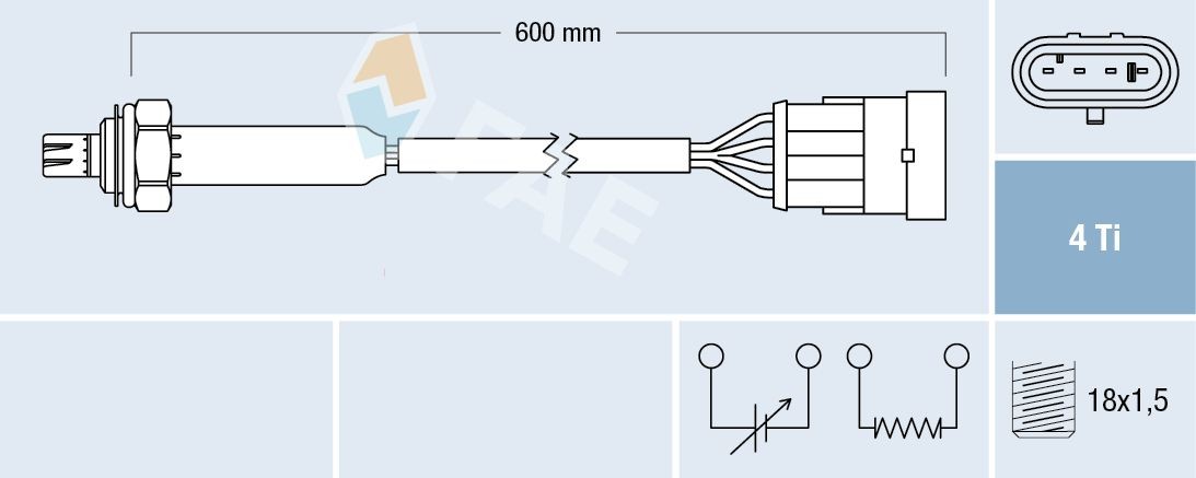FAE Lambda sensor Article number: 77183 cheaply