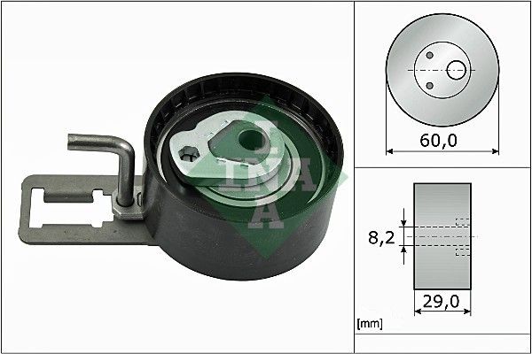 INA Timing belt tensioner pulley Article number: 531 0883 10 cheaply