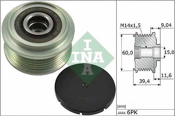 INA Alternator Freewheel Clutch Article number: 535 0277 10 cheaply