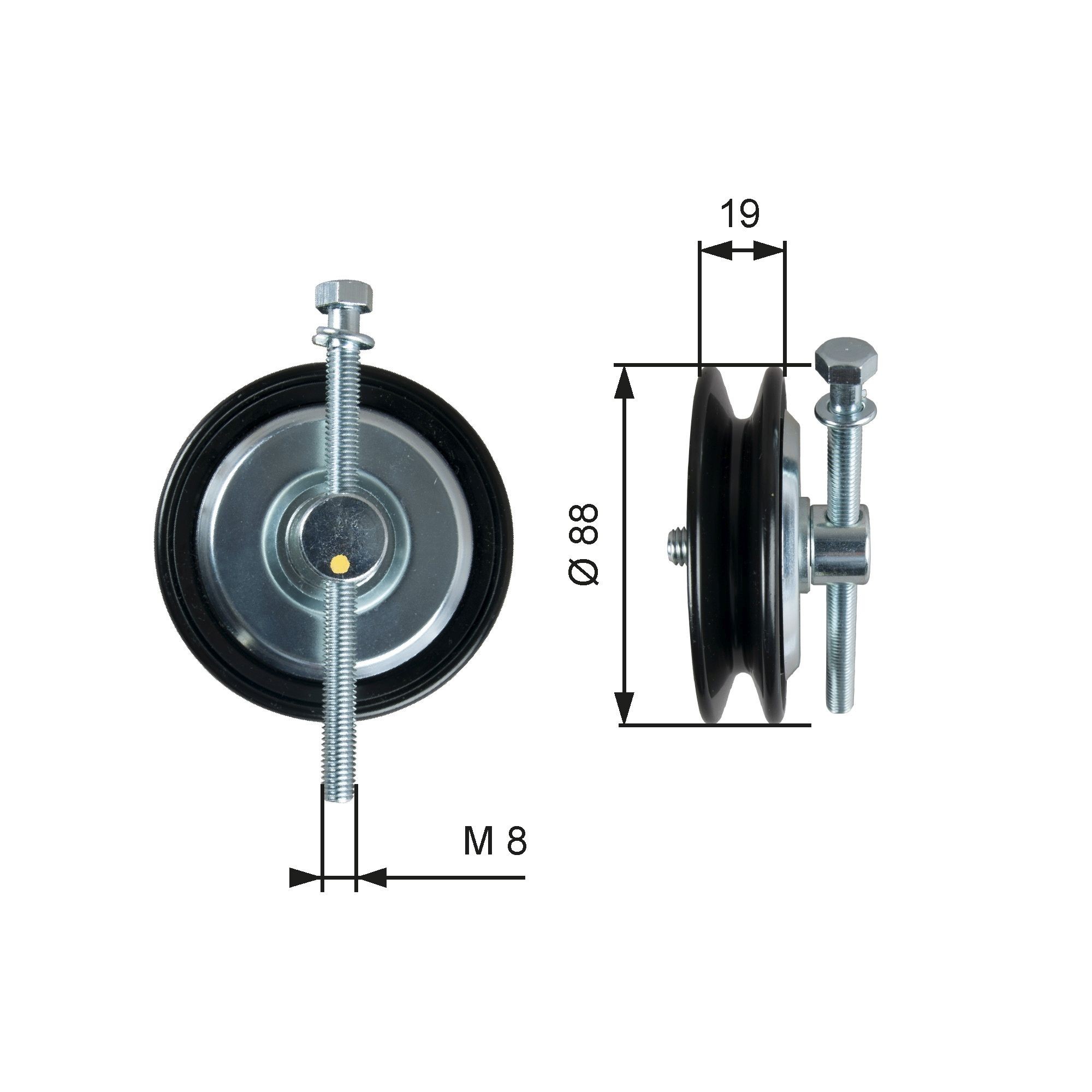 GATES Tensioner Pulley, V-belt Article number: T39361 cheaply