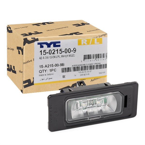 TYC Licence Plate Light Article number: 15-0215-00-9 cheaply