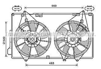 PRASCO Fan, radiator Article number: MZ7553 cheaply
