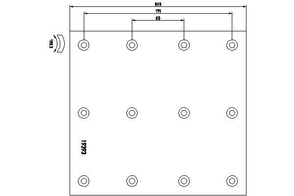 TEXTAR Brake Lining Kit, drum brake Article number: 1939308 cheaply