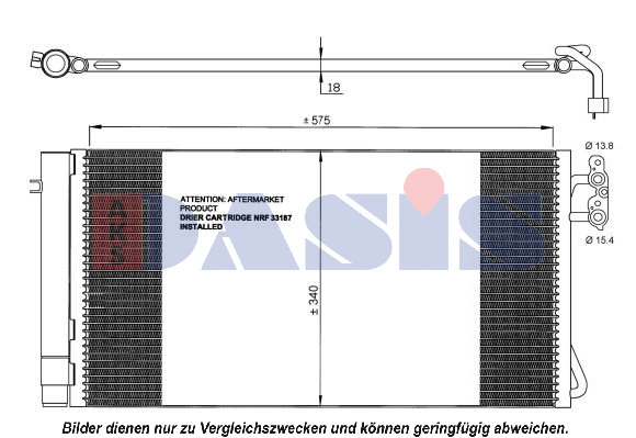 AKS DASIS Fan, radiator Article number: 058083N cheaply