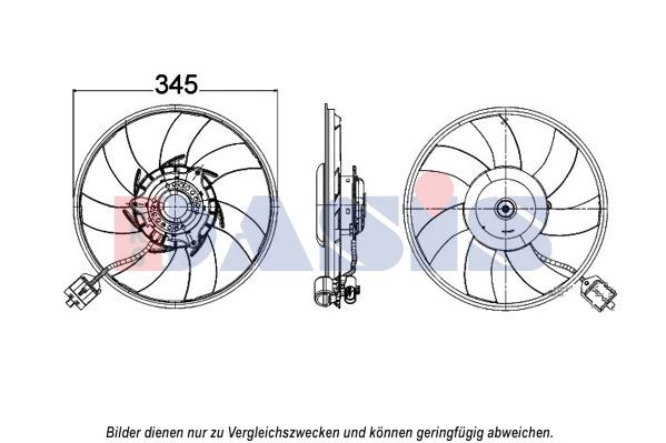 AKS DASIS Fan, radiator Article number: 158106N cheaply