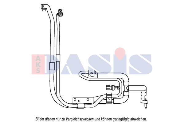 AKS DASIS Low Pressure Line, air conditioning Article number: 885848N cheaply