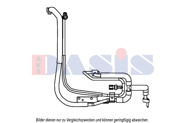 AKS DASIS High Pressure Line, air conditioning Article number: 885850N cheaply