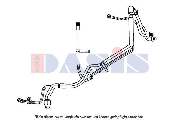 AKS DASIS High- / Low Pressure Line, air conditioning Article number: 885882N cheaply