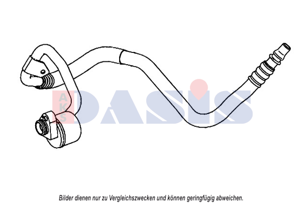 AKS DASIS Low Pressure Line, air conditioning Article number: 885887N cheaply