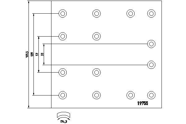 TEXTAR Brake Lining Kit, drum brake Article number: 1975803 cheaply