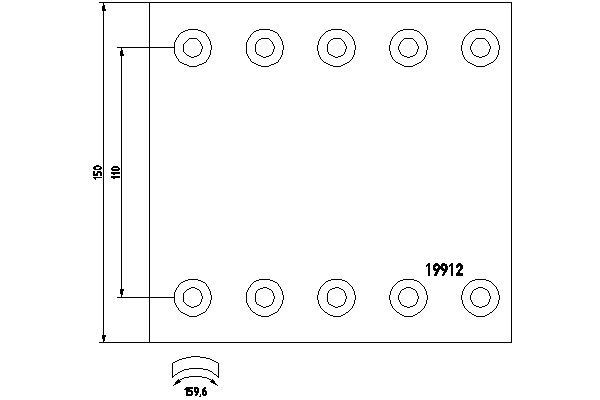 TEXTAR Brake Lining Kit, drum brake Article number: 1991201 cheaply
