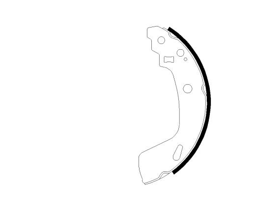TEXTAR Brake Shoe Set Article number: 91082200 cheaply