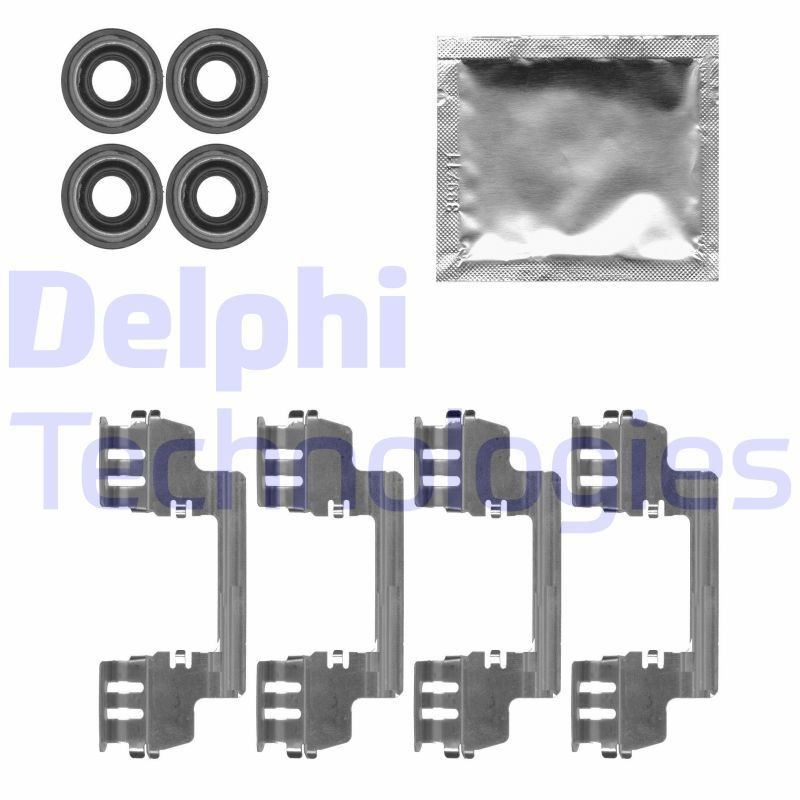 DELPHI LX0616 Lisakomplekt, ketaspiduriklotsid 300 3.0 V6 CRD 211 HP Diisel