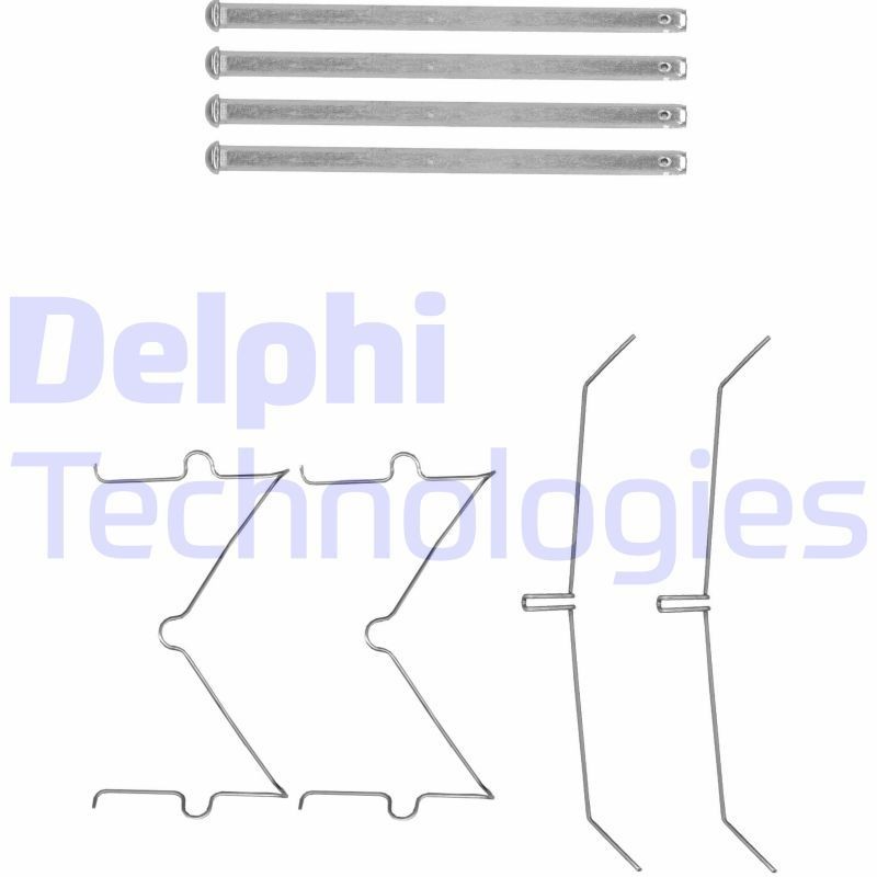 DELPHI LX0627 Lisakomplekt, ketaspiduriklotsid COMPASS 1.4 MultiAir 4x4 170 HP Bensiin