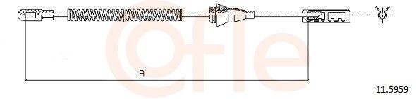 COFLE Hand brake cable Article number: 11.5959 cheaply