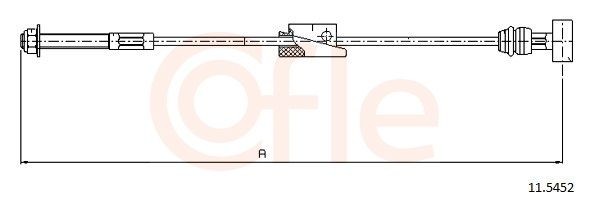 COFLE Hand brake cable Article number: 11.5452 cheaply