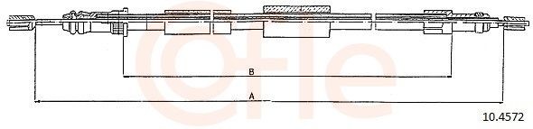 COFLE Hand brake cable Article number: 10.4572 cheaply