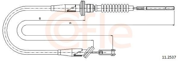 COFLE Clutch Cable Article number: 11.2537 cheaply