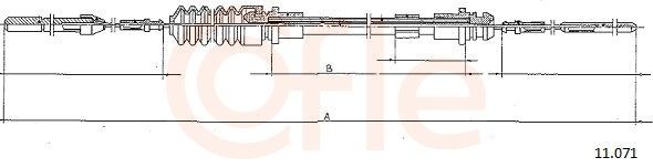 COFLE Throttle cable Article number: 11.071 cheaply