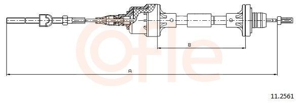 COFLE Clutch Cable Article number: 11.2561 cheaply