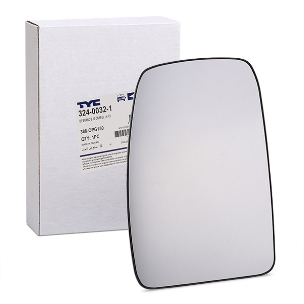 TYC Mirror Glass, outside mirror Article number: 324-0032-1 cheaply