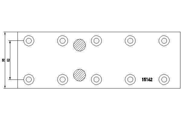 TEXTAR Brake Lining Kit, drum brake Article number: 1516203 cheaply