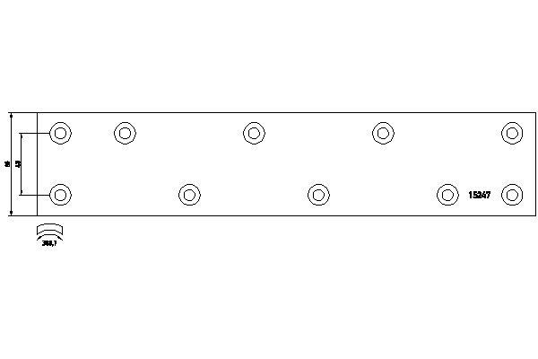TEXTAR Brake Lining Kit, drum brake Article number: 1524702 cheaply