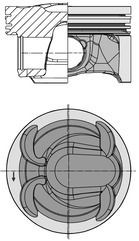KOLBENSCHMIDT Piston Article number: 40315600 cheaply
