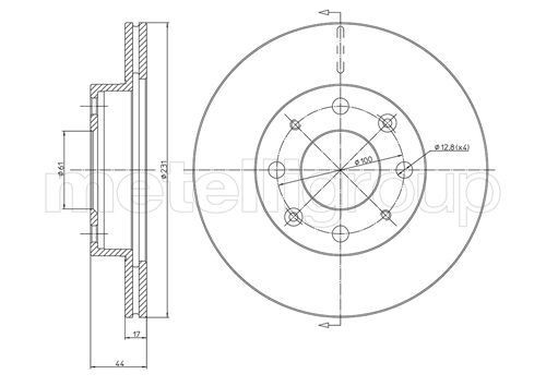 METELLI Brake disc Article number: 23-0176 cheaply