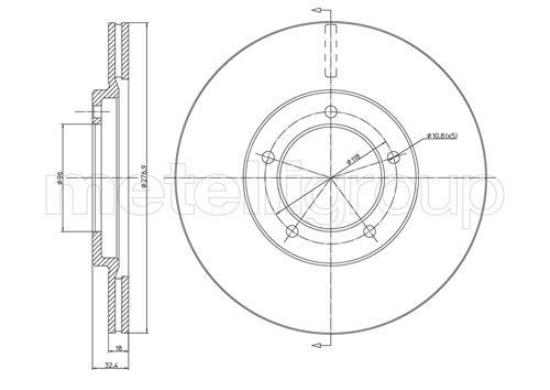 METELLI Brake disc Article number: 23-0244 cheaply